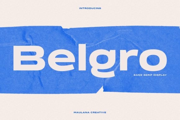Belgro: A Bold Sans Serif Font for Modern Branding