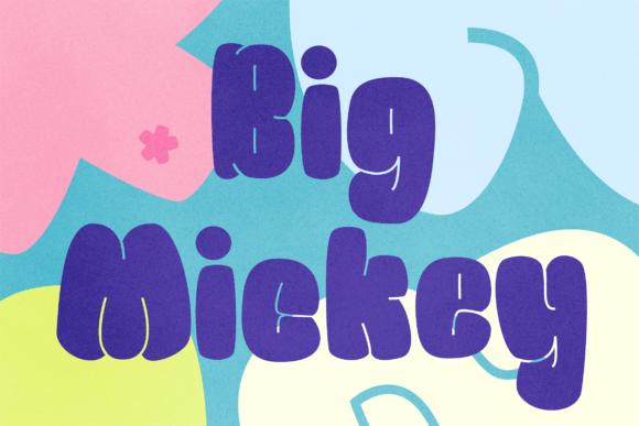 Big Mickey Font for Handmade Projects