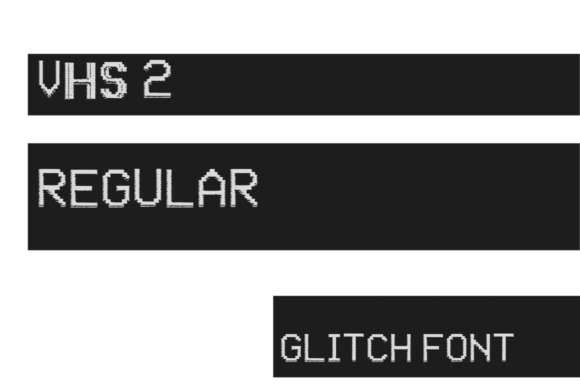 Choosing VHS 2: A Glitched Display Font for Modern Editorial Design