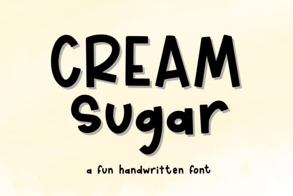 Cream Sugar: A Playful Display Font for Campaign Creatives