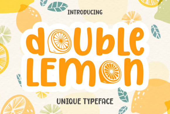 Double Lemon: A Playful Display Font for Digital Creativity