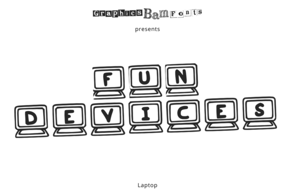 Fun Devices Laptop: A Stylish Font for Business Branding
