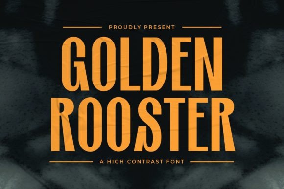 Golden Rooster Font for Professional Branding