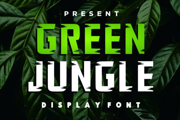 Green Jungle: A Bold Display Font for Editorial Creativity