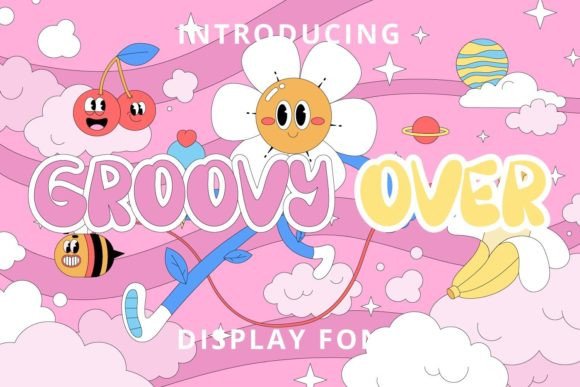 Groovy Over Font for Business Branding