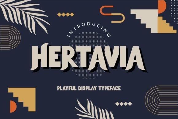 Hertavia: A Playful Display Font for Digital Branding