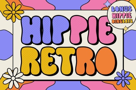 Hippie Retro: A Groovy Display Font for Web Design