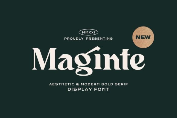 Maginte: A Modern Display Font for Digital Creativity