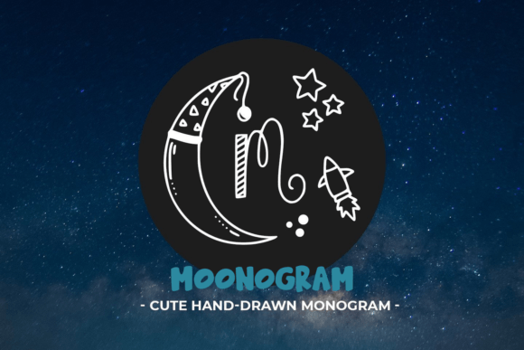 Moonogram Font for Cosmic Branding and Visual Impact