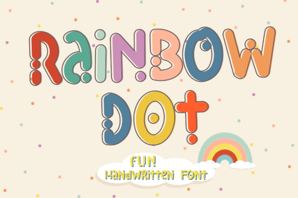 Rainbow Dot: A Playful Typeface for Editorial Design
