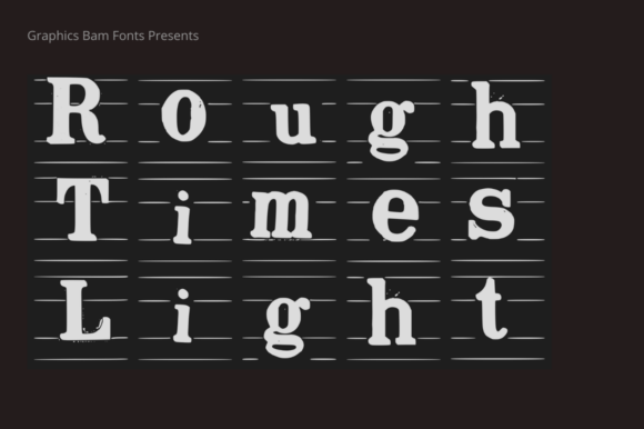 Rough Times Light: A Font That Elevates Branding with Texture and Coolness