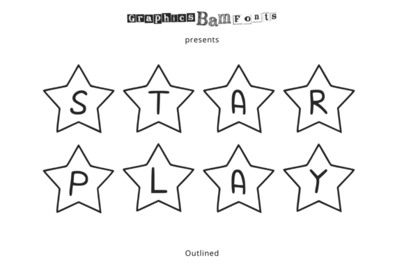 Star Play Outlined: A Festive Font for Polished Branding