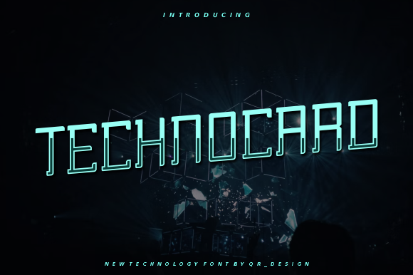 Technocard Font for Editorial Design and Branding