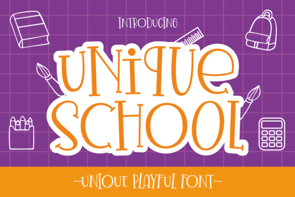 Unique School Font for Web Design
