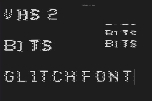 VHS 2 Bits: The Glitchy Display Typeface for Bold Branding