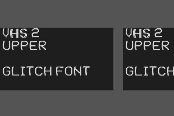 VHS 2 Upper: The Glitch Display Font for Bold Editorial Design