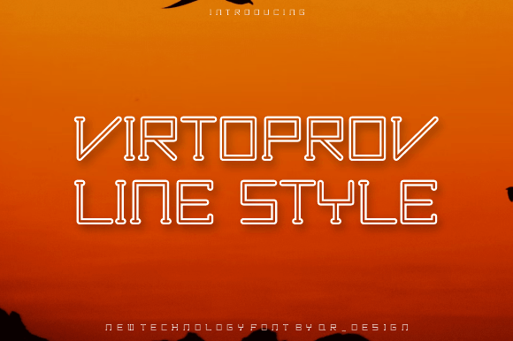 Virtoprov Line: A Bold Display Font for Modern Campaigns