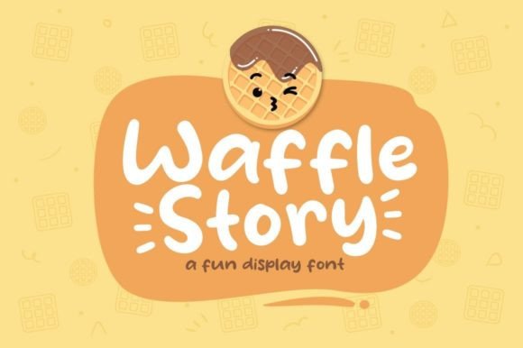 Waffle Story: A Playful Font for Editorial Design